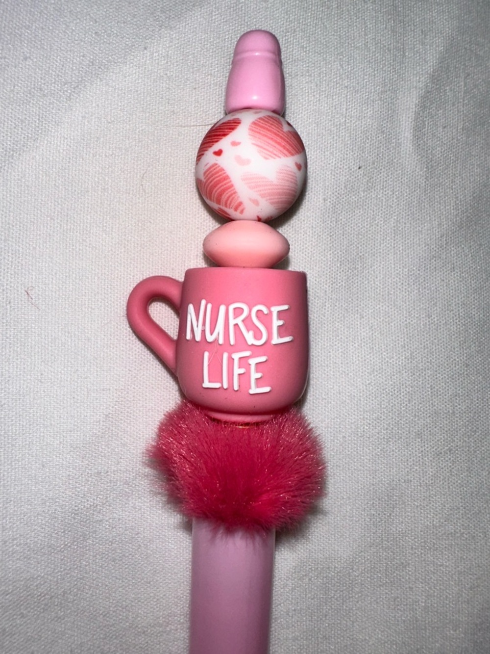 Nurse Life Pink Handmade Pen